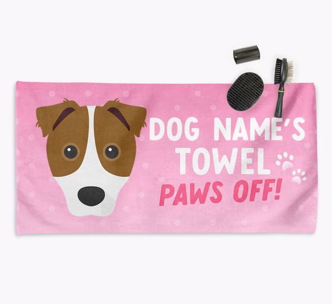 Paws Off Personalized Towel for your {breedFullName}